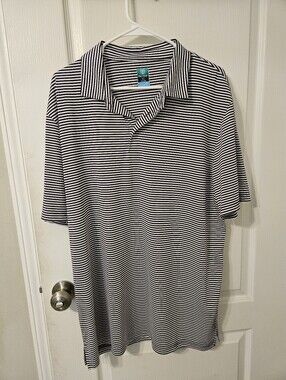 Pro Tour CoolPlay Dri-Fit Polo Men's XL Purple White Stripe EUC